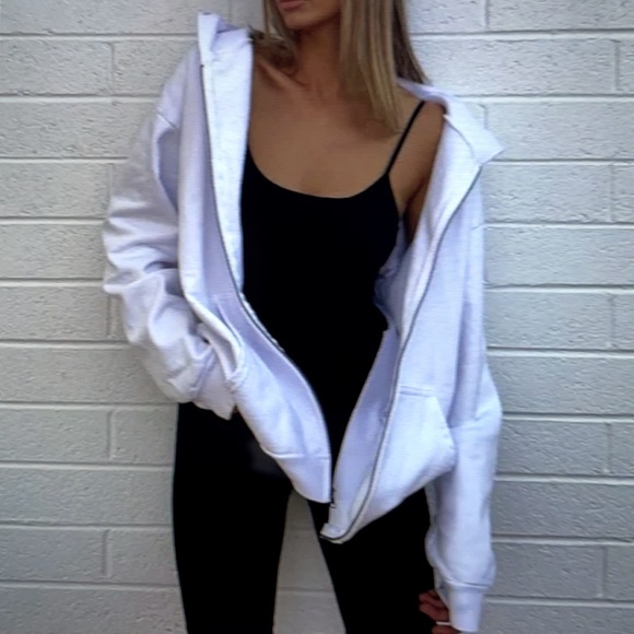 TALENTLESS WHITE WOMENS HOODIE W/ZIP  SIZE:XL - Picture 1 of 7